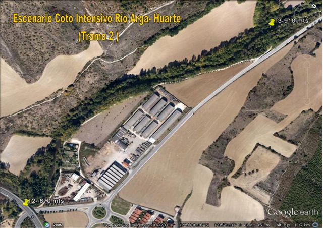 Escenario Coto Intensivo de Río Arga- Huarte